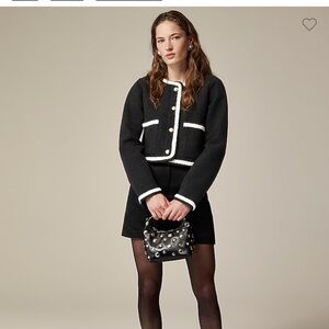 J. Crew Black Jacket with White Accents